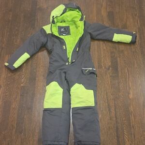 Arctix Kids Lime and Charcoal Snow Jumpsuit